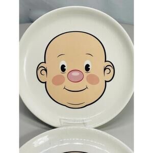 Vintage Fred & Friends Plays With His Food Childs Dinner Plates Set Of 2